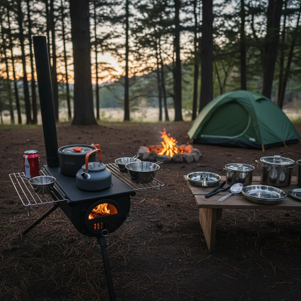 Special Offer Steel Portable Outdoor Camping Cooking Wood Stove for Travel Hiking Boat Use with Firewood and Tent Stove