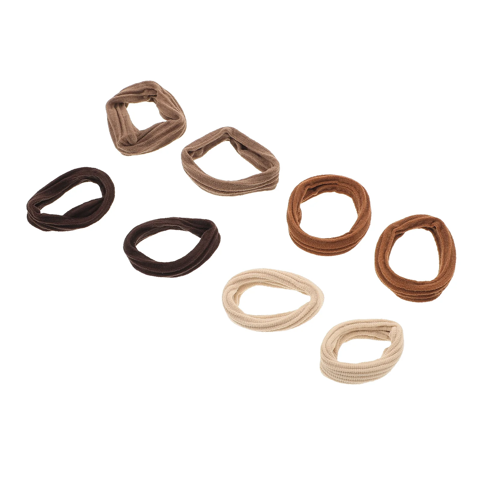 

8Pcs Elastic Hair Ties Seamless No Damage High Hold Ponytail Bands for Women and Girls Soft Scrunchies for Fine Or Thick Hair