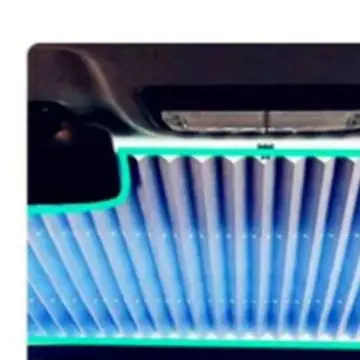 On-the-go Sun Protection Retractable Windshield Shade Compact Car Sunshade Design Retractable Sunshade Sun Protection Shade