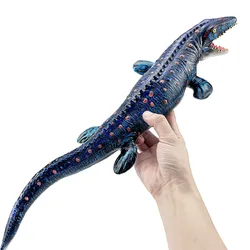 Mosasaur stuffed soft glue model Toy Realistic Figures Lifelike Mosasauru Jurassic Dinosaurs World Figurine Decor Gift Kids Toys