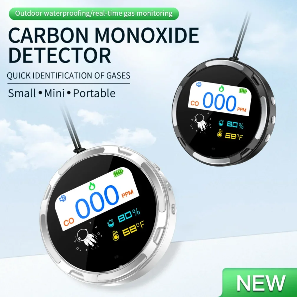 Easy-to- Carbon Monoxide Alarm Sensor CO Leak DetectionsAccurate Battery Carbon Monoxide Detector With Drop Sound Cycle Alarm