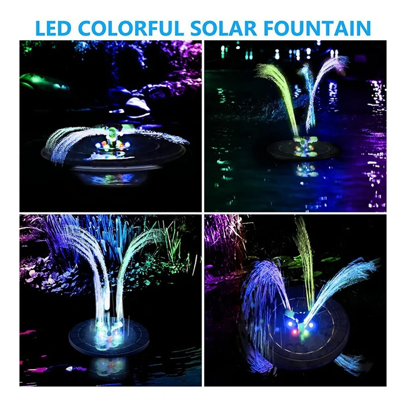 6W Solar Fountain Pump For Water Feature With Cord,Solar Bird Bath Fountain ,Solar Powered Water Fountain For Bird Bath