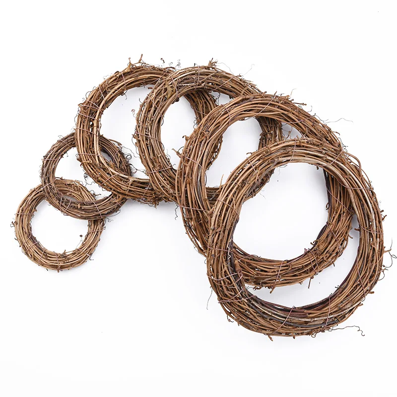 10 cm/15 cm/20 cm Künstliche Rebe Rahmen Hause Hochzeit Frstival Weihnachten Outdoor Garten Decora DIY Geschenk Kranz tür Hängen Ornament – Detail 4