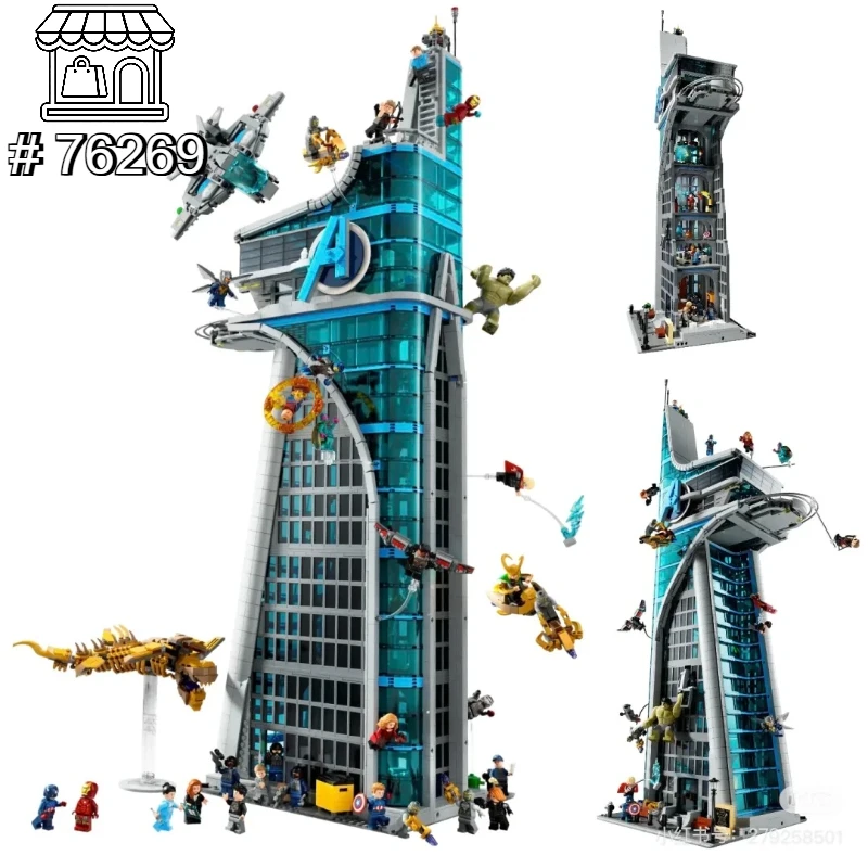 

Новинка Bandai 2026: Конструктор «Башня Мстителей» (5201 деталь) с фигурками, архитектурная модель, уличный пейзаж, для детей, подарки на день рождения и Рождество