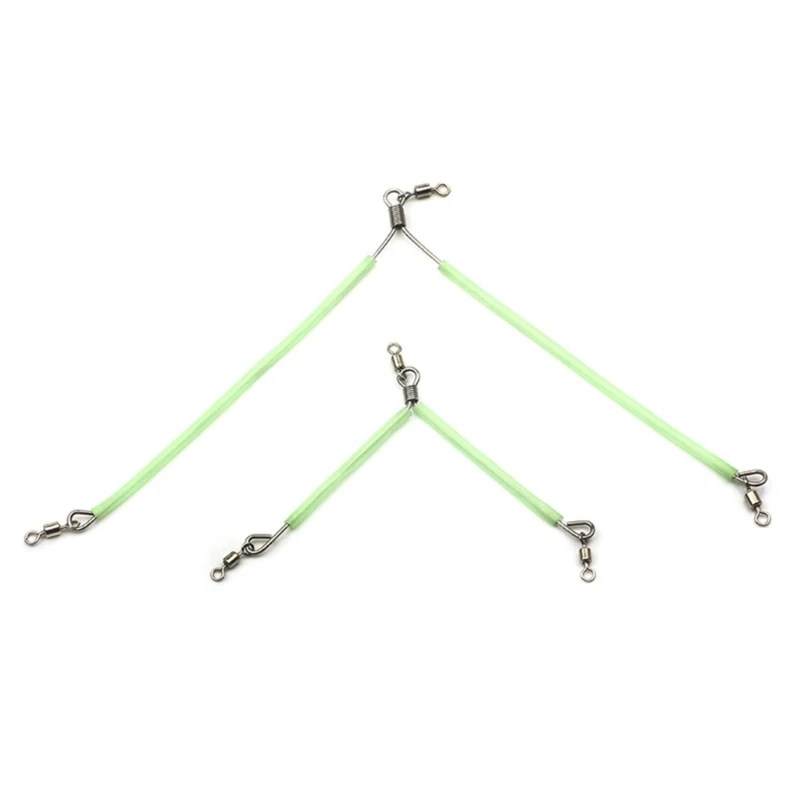 

10Pcs Luminously Tube Bracket AntiTangle Boom With Swivels Hook