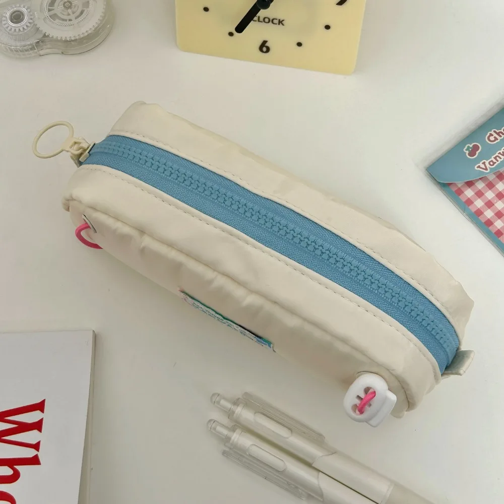 

Large Capacity Stationery Bag Y2K Students Cartoon Pen Pouch Drawstring School Supplies Makeup Storage Bag Office Supplies