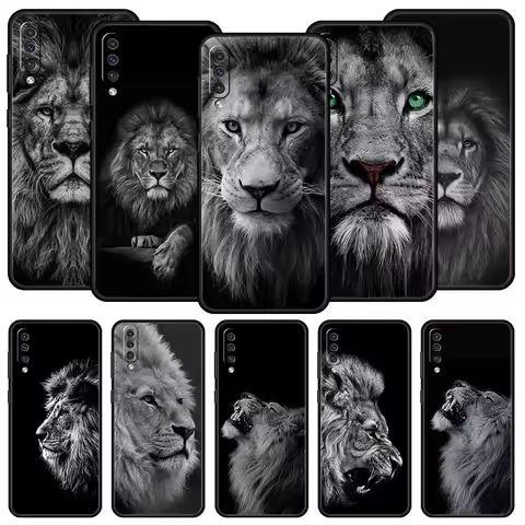 Lion Wild Animals Phone Case For Samsung A54 A52 A24 A14 A50 A72 A70 A30 A40 A20S A20E A02S A12 A22 A34 A42 A32 5G A04s Cover