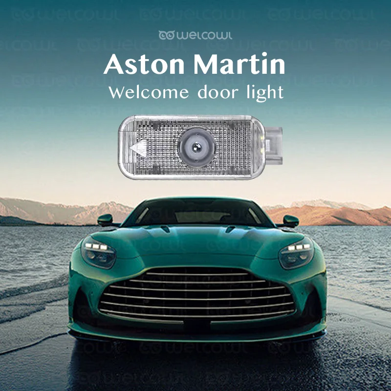Luz de Projeção de Boas-Vindas para Porta do Carro, Sombra Fantasma, Aston Martin, DB9, DB11, DBX, DB10, DBS, V8, Vantage, Rapide, Vanquish