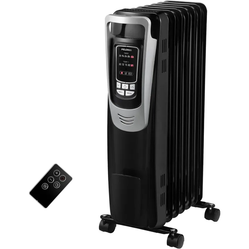 PELONIS Radiator Heater for indoor use Large Room with Remote, Thermostat & LED Display