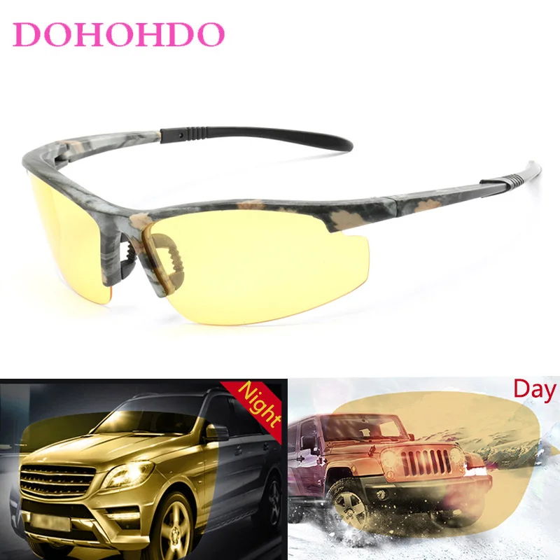 

New Brand Design Polarized Sunglasses Men Camo Night Vision Vintage Male Anti-Glare Polarized Sun Glasses For Men Goggles UV400