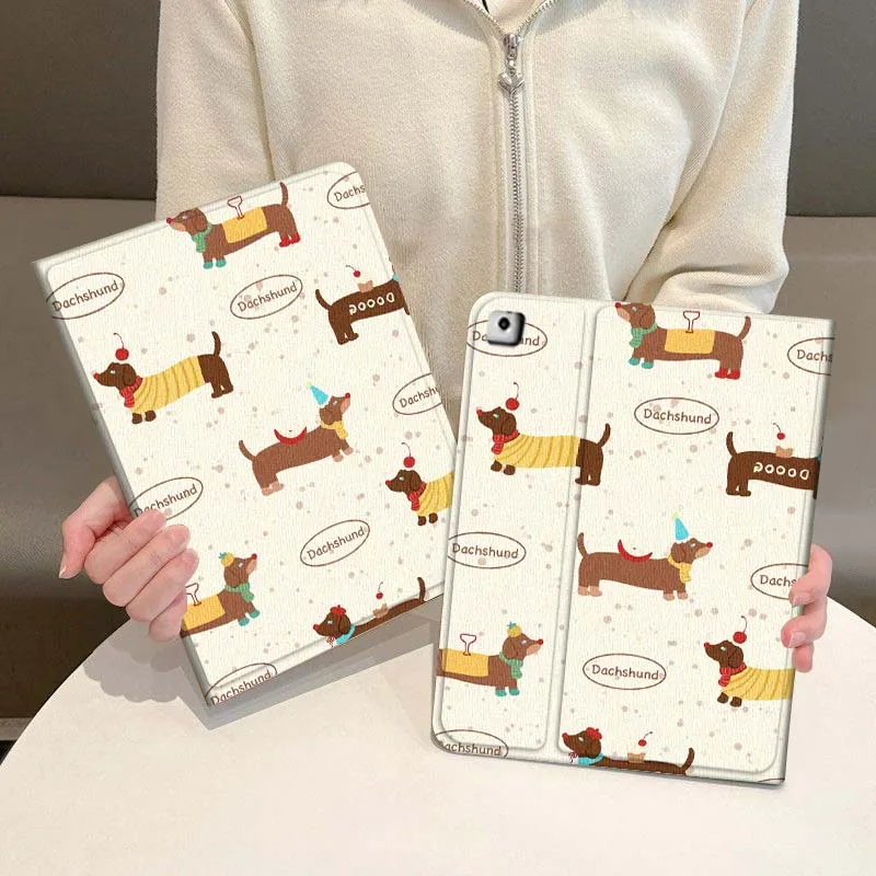 Sausage Dog Anime For iPad Pro Air Mini 1 2 3 4 5 6 7 7th 8th 9th 10th 11th 10.2 9.7 10.5 10.9 11 2025 Tablet Case