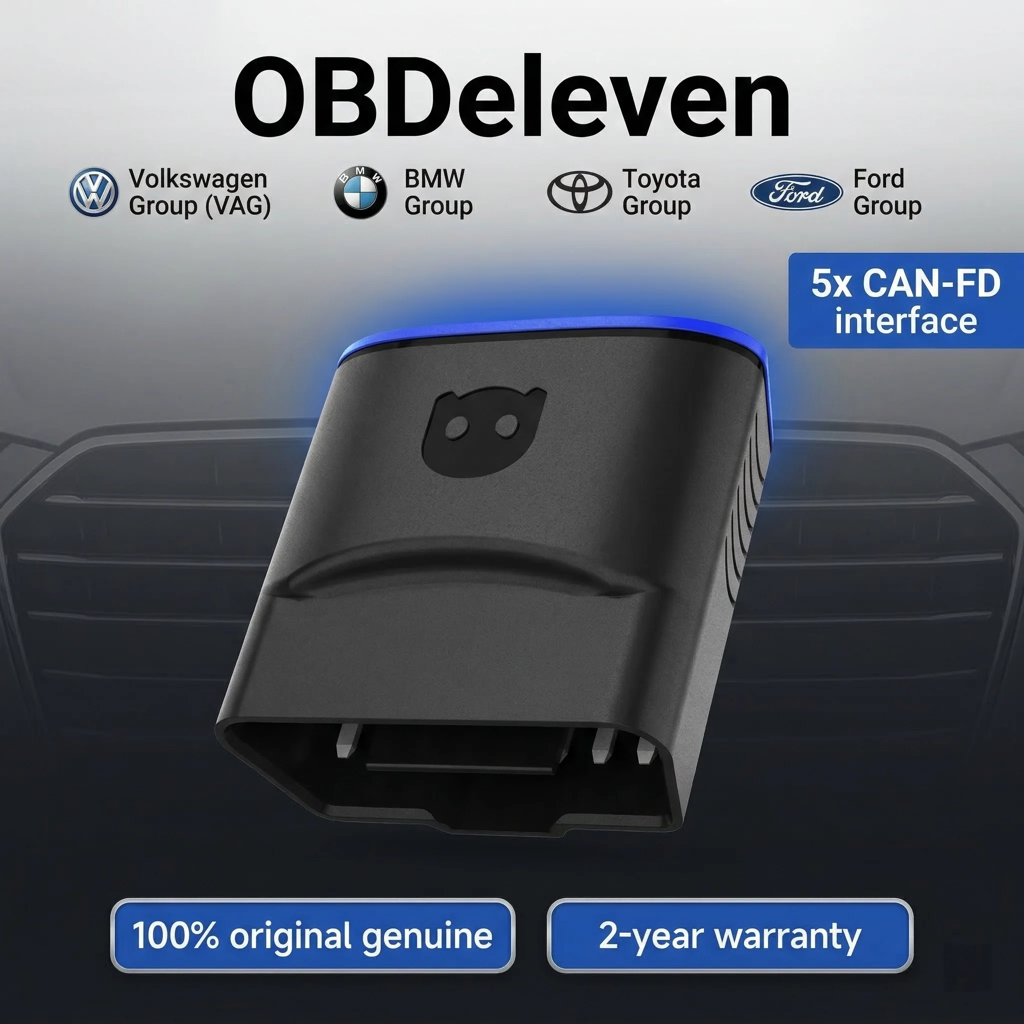 OBDeleven - Nuevo Dispositivo OBD eleven obd11-V2/V3 OBD11 para Volkswagen VW/Audi/Skoda, Compatible con IOS+Android, Herramienta de Diagnóstico OBD2