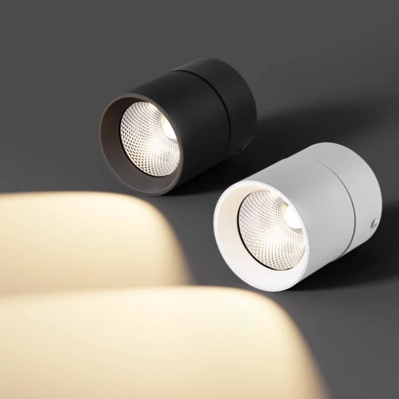 

Anti-glare Surface Mounted LED Downlight Dimmable Spotlight COB Non-opening Ceiling spot 7W12W15W 110V 220V Round Ceiling Lamp