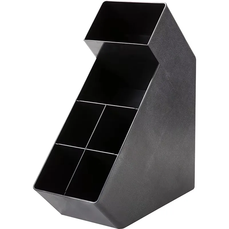 Manufacturer wholesale coffee condiment storage device cup holder 6 grids black