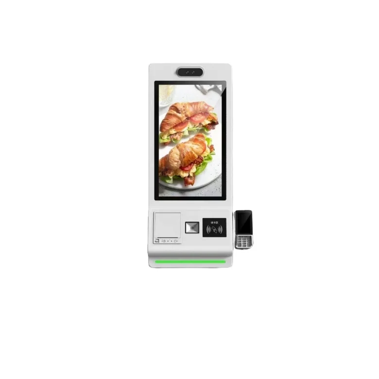 Terminal Kiosk Hotel Self-Service Bestelsysteem SDK Windows 21,5/24/27/32 Inch Touchscreen Barcodelezer Zelfbestellende betaling