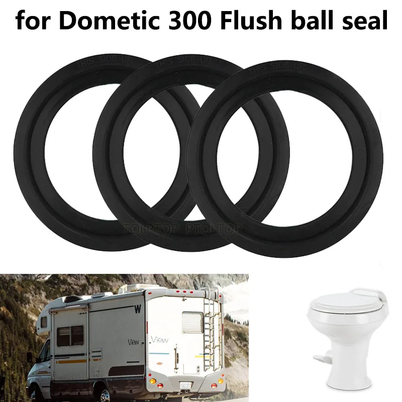 1-3Pcs Toilet Flush Ball Seal Replacement Parts 385311658 For Dometic RV 300 310 320 301 Motorhome Camper Trailer Toilets