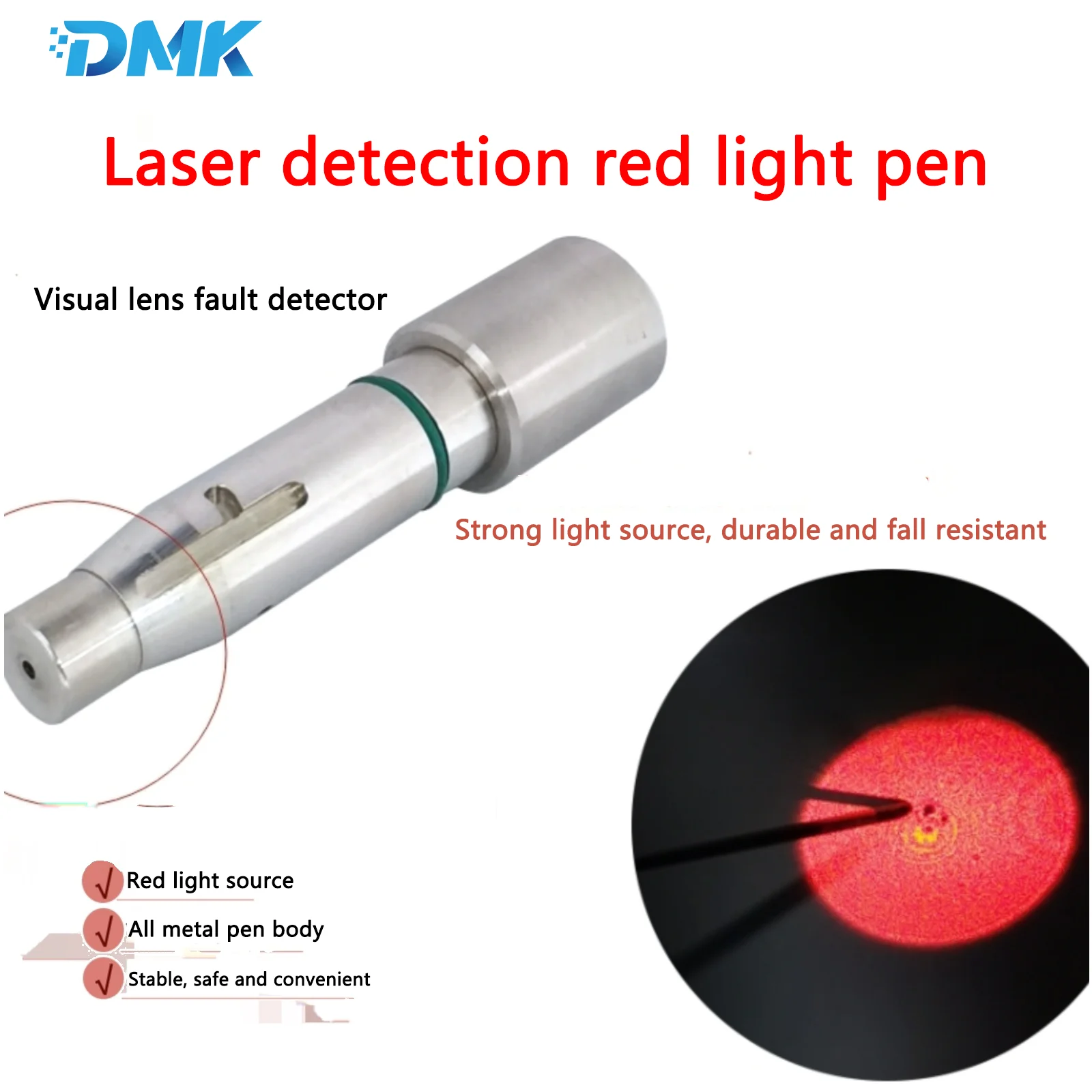 

Laser Red Light Pen Optical Fiber Detection For MAX Raycus JPT BWT reci Laser Source Red Light Simulator QBH Interface