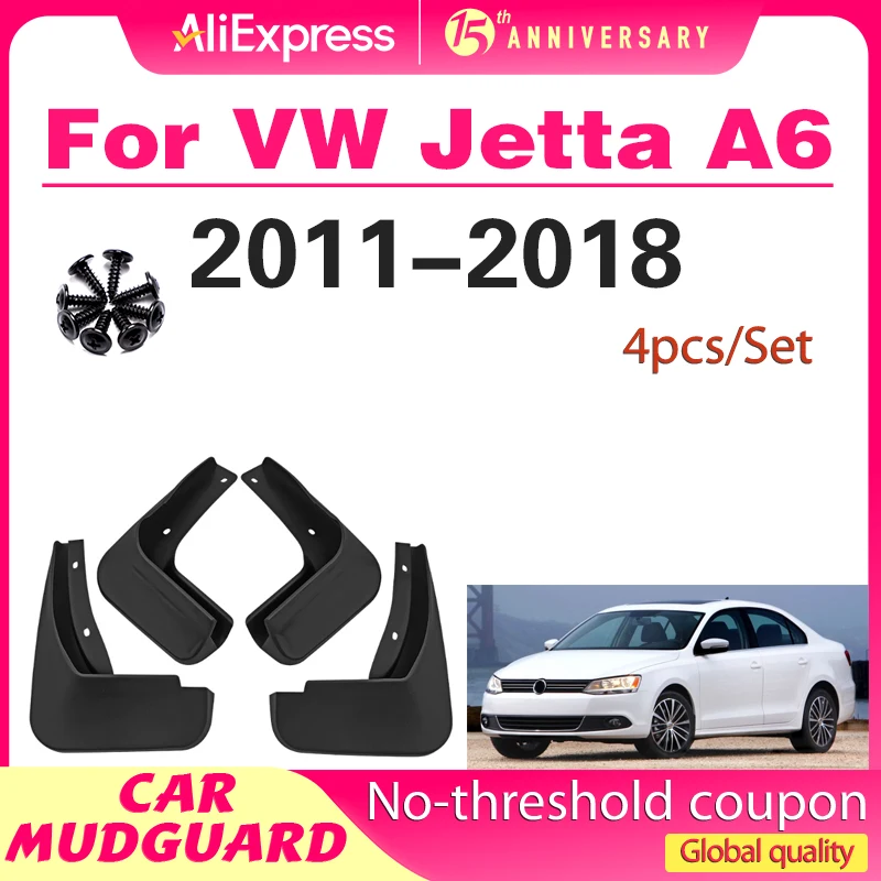 

For Volkswagen VW Jetta A6 MK6 Sedan 2011 2012 2013 2014 2015 2016 2017 2018 Fender Mudflaps Splash Guards Mudguards Mud Flaps