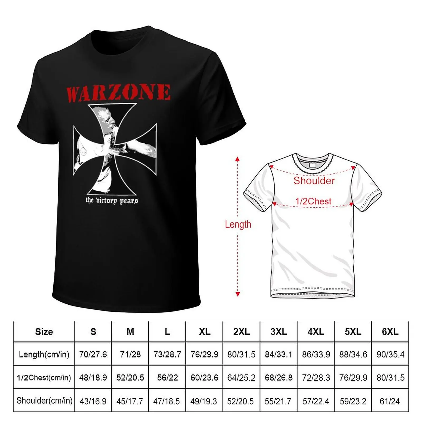 Warzone The Victory Pears T-Shirt Worker Basic Short Sleeve Tee