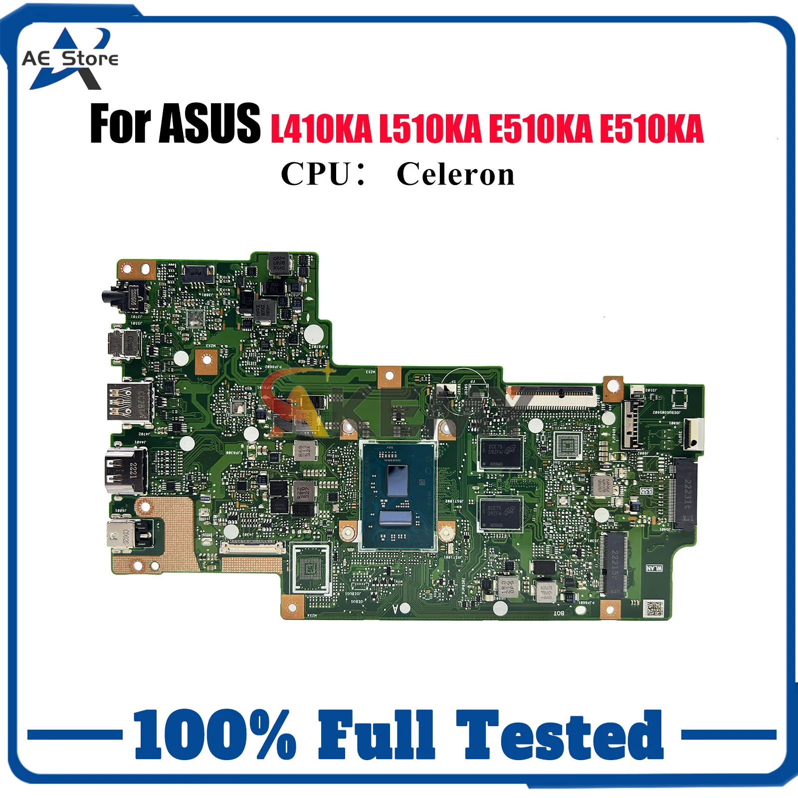 

E510KA Материнская плата для ноутбука ASUS EeeBook L510KA L410KA E510KA E510K Материнская плата для ноутбука с процессором Celeron tests ОК быстрая доставка