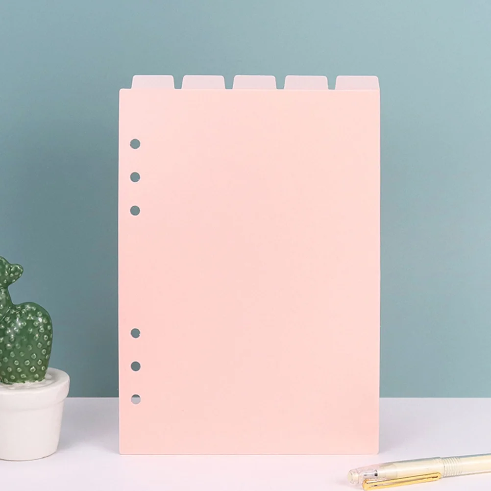 

2Sets Notebook Dividers Colored Plastic Tabs for Loose Leaf Binders Journals Reports Office Use File Dividers