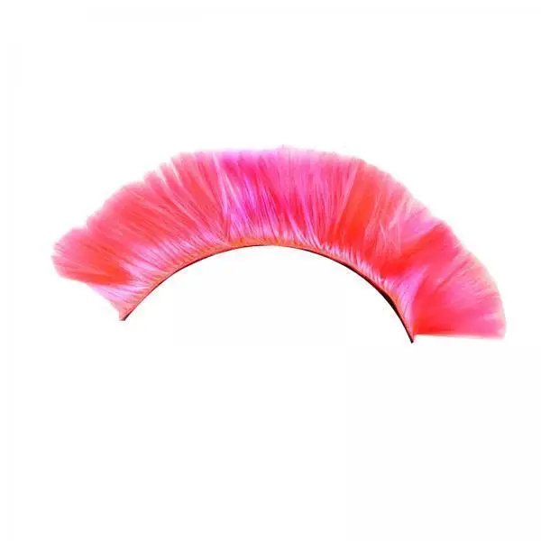 

Motorcycle Helmet Hairpiece Pink PET Fiber Punk Style Extension for Scooter Helmet Cosplay Costume