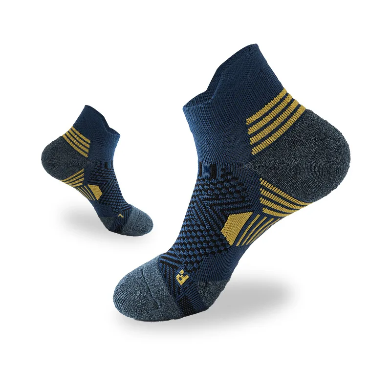 

Sock Leisure Athletic Sports Crew Dress Professional Short Men Thickened Towel Soles anti-slip Badminton Run Short Boat B2W2