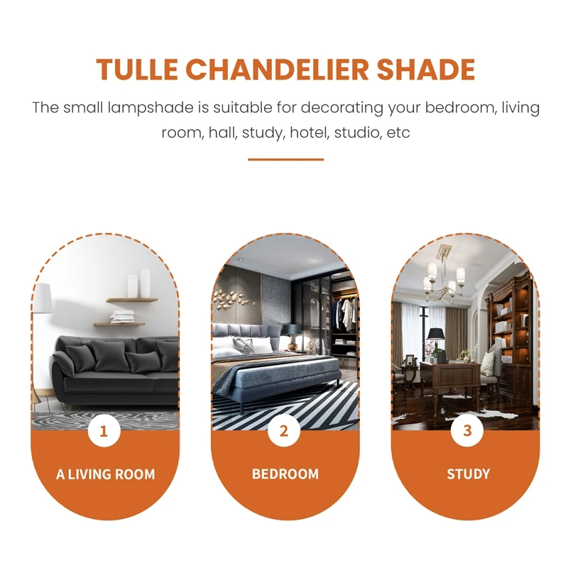 2 шт./упаковка, сетчатые лампы для люстры