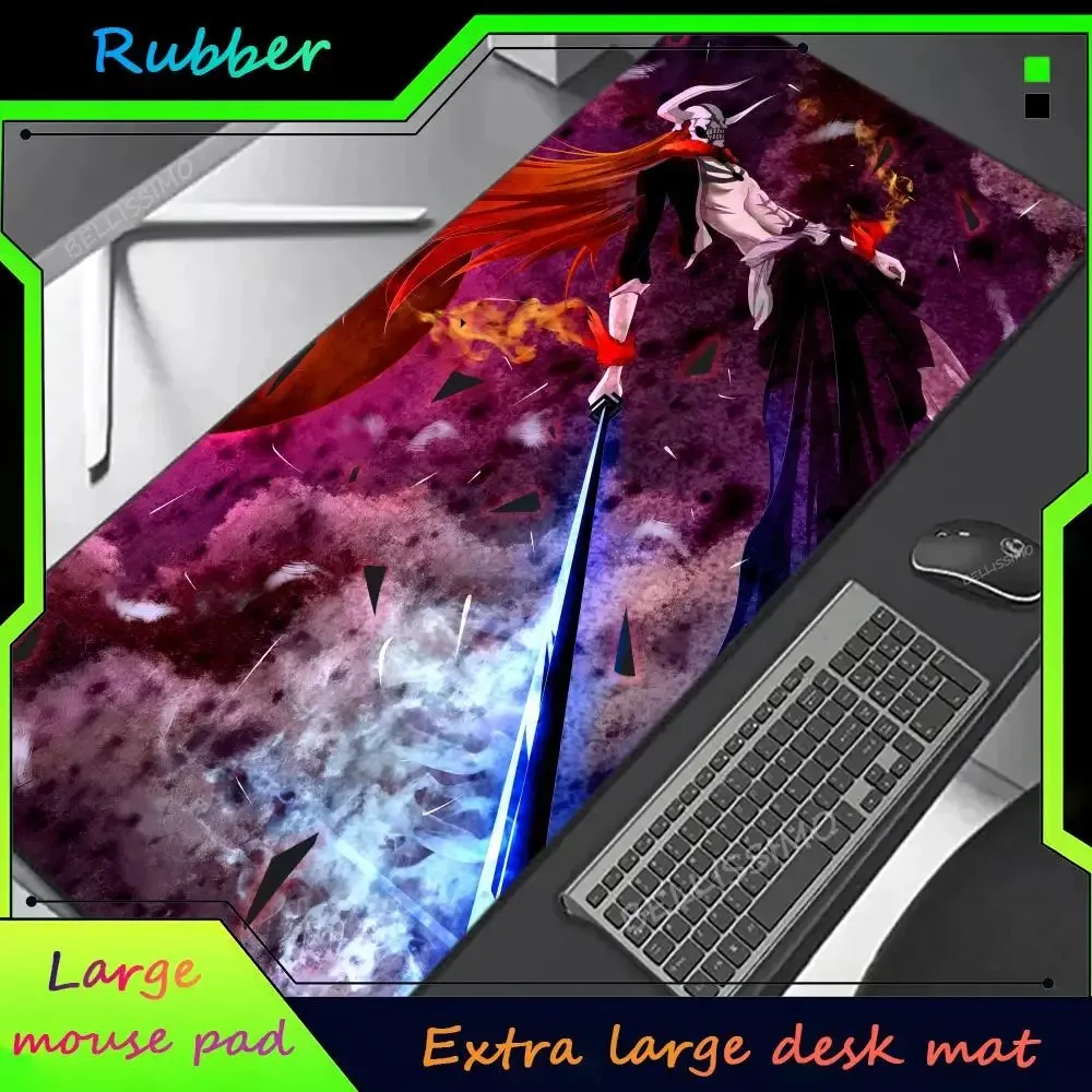 Bleach Kurosaki Ichigo Mouse Pad PC Gamer Laptop Carpet Desk Mat Anime Large Game Accessories Laptop XL Gaming Keyboard Mousepad