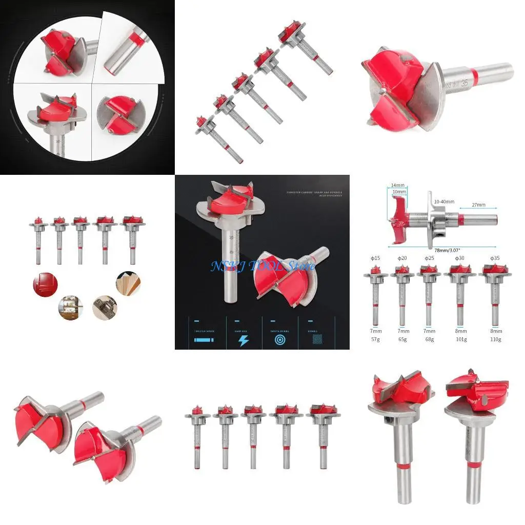 

L8RC Convenient & Efficient Hole Cutter set Drill Set for Various Woodworking Needs