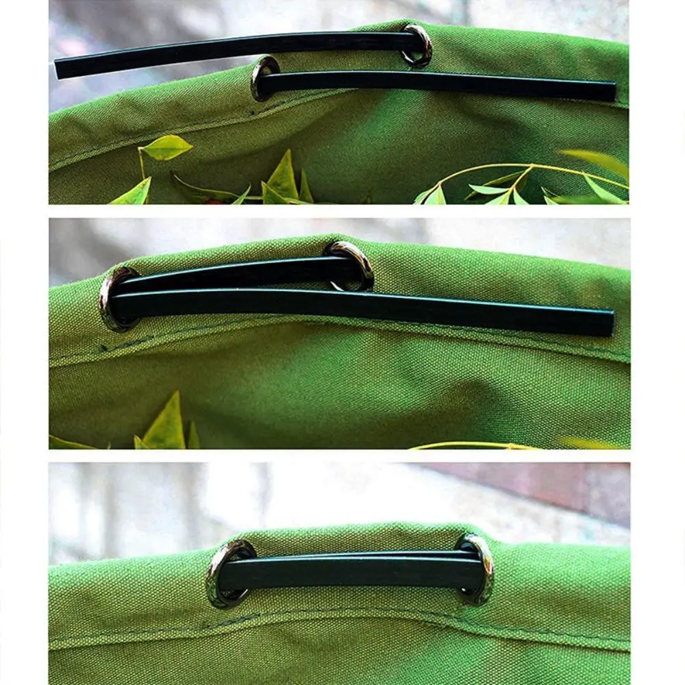 

Усиленная садовая сумка для компоста, сверхмощная плоская садовая сумка для хранения листьев, складная водонепроницаемая водонепроницаемая холщовая сумка для хранения