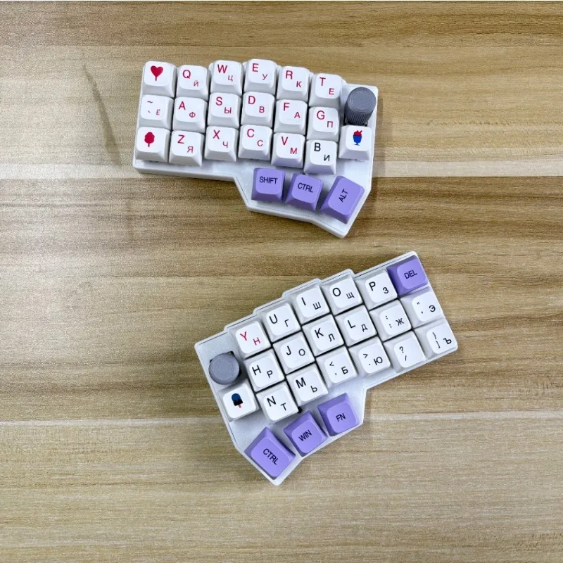 

CORNE V4.1 Knob Version Split Keyboard RGB Wired Single-mode 3D-Printed Customized Keyboard 46 Layout VIAL Mechanical Keyboards
