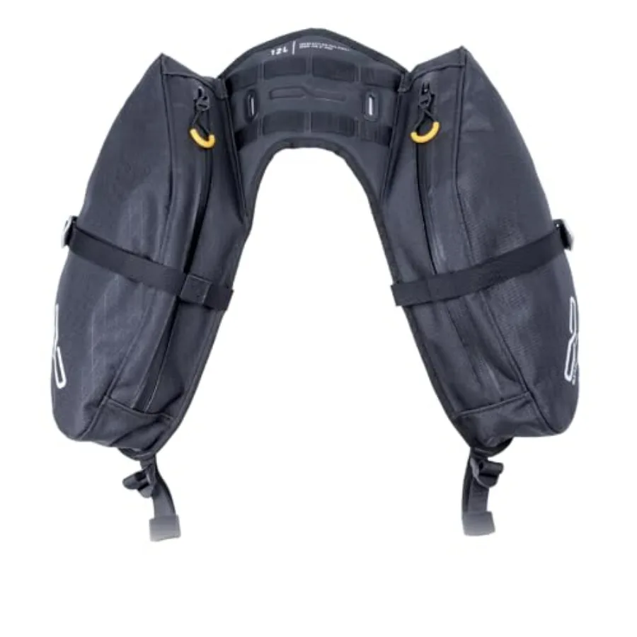 

Mojavi Saddlebag Water-Resistant Minimalist Motorcycle Storage Bag Black 2025 for One or Two-Day Rides Fits Dirt Bike Enduro Ad