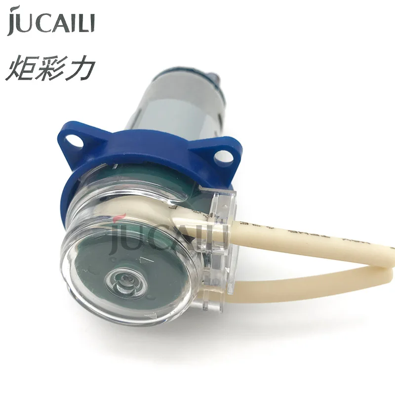 Jucaili Speed regulating peristaltic liquid pump 24V 7W DC Ink pump for Human Xuli printer DTF/UV white ink suction pump