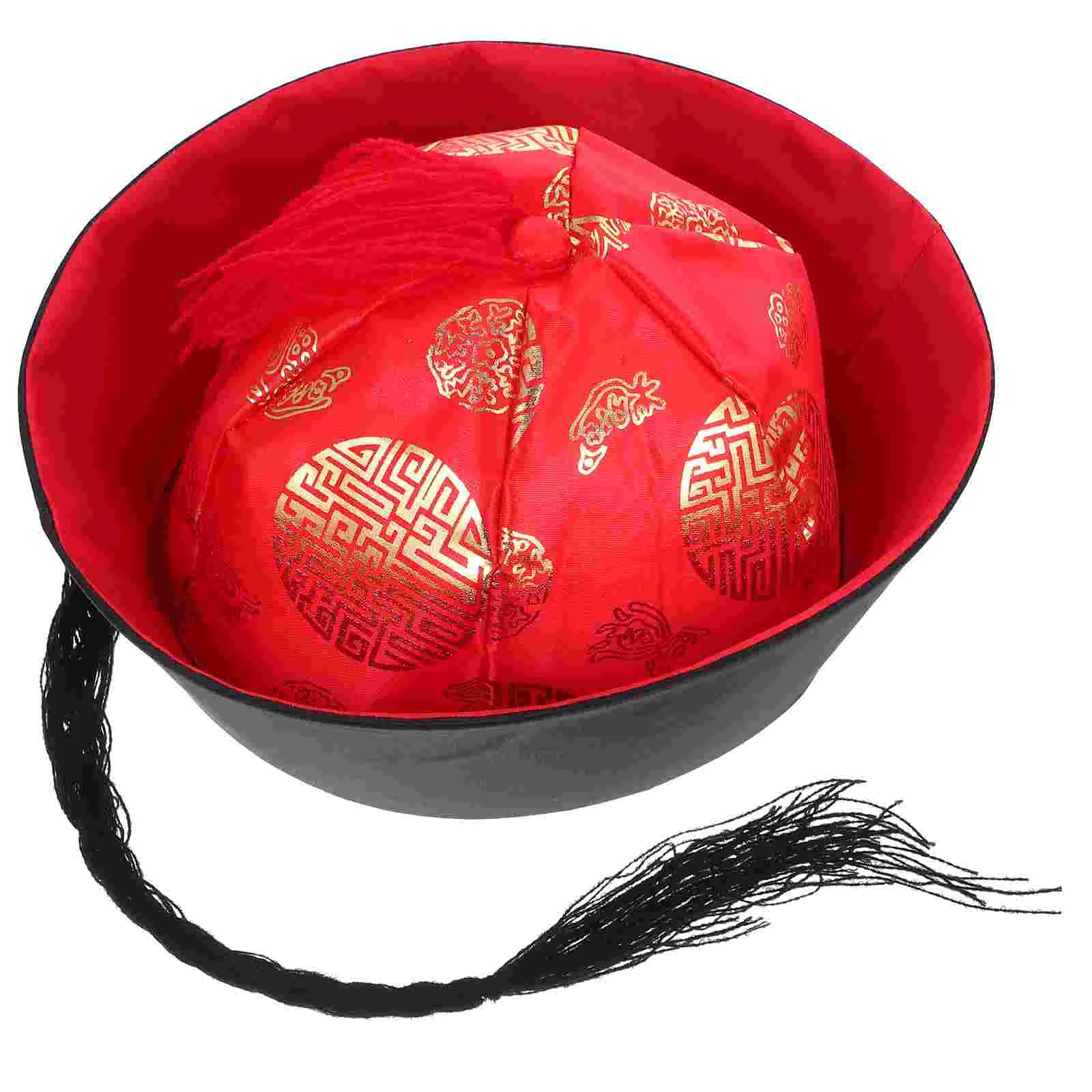 Ancient Palace Headdress Cosplay Hat Traditional Official Hanfu Cardboard Plus Flannel Decorative