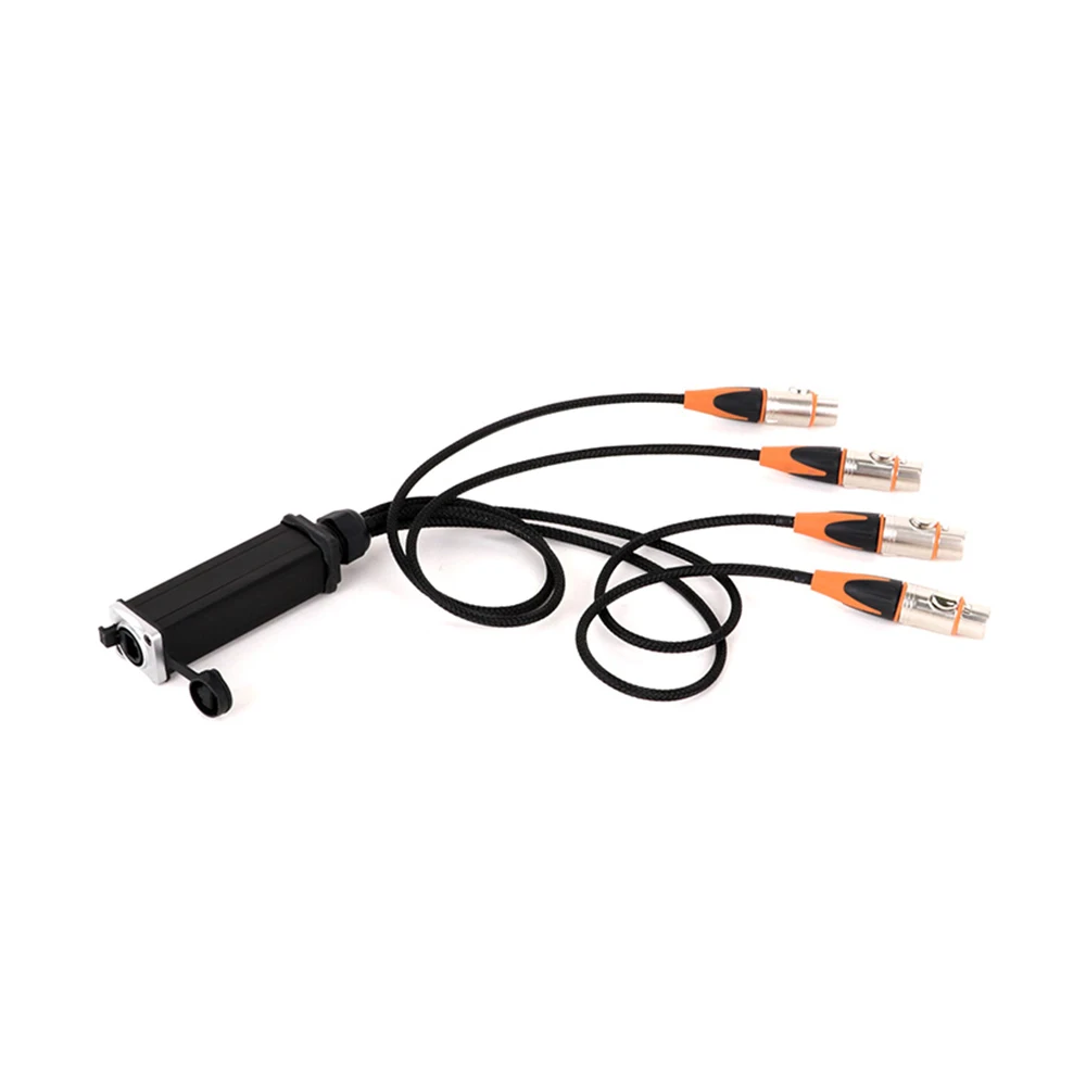 أنثى إلى XLR الصوت كابل مقاوم للماء ، DMX الخائن لكابل ثعبان ، تمديد شبكة CAT5 للمرحلة أو تسجيل الاستوديو ، RJ45