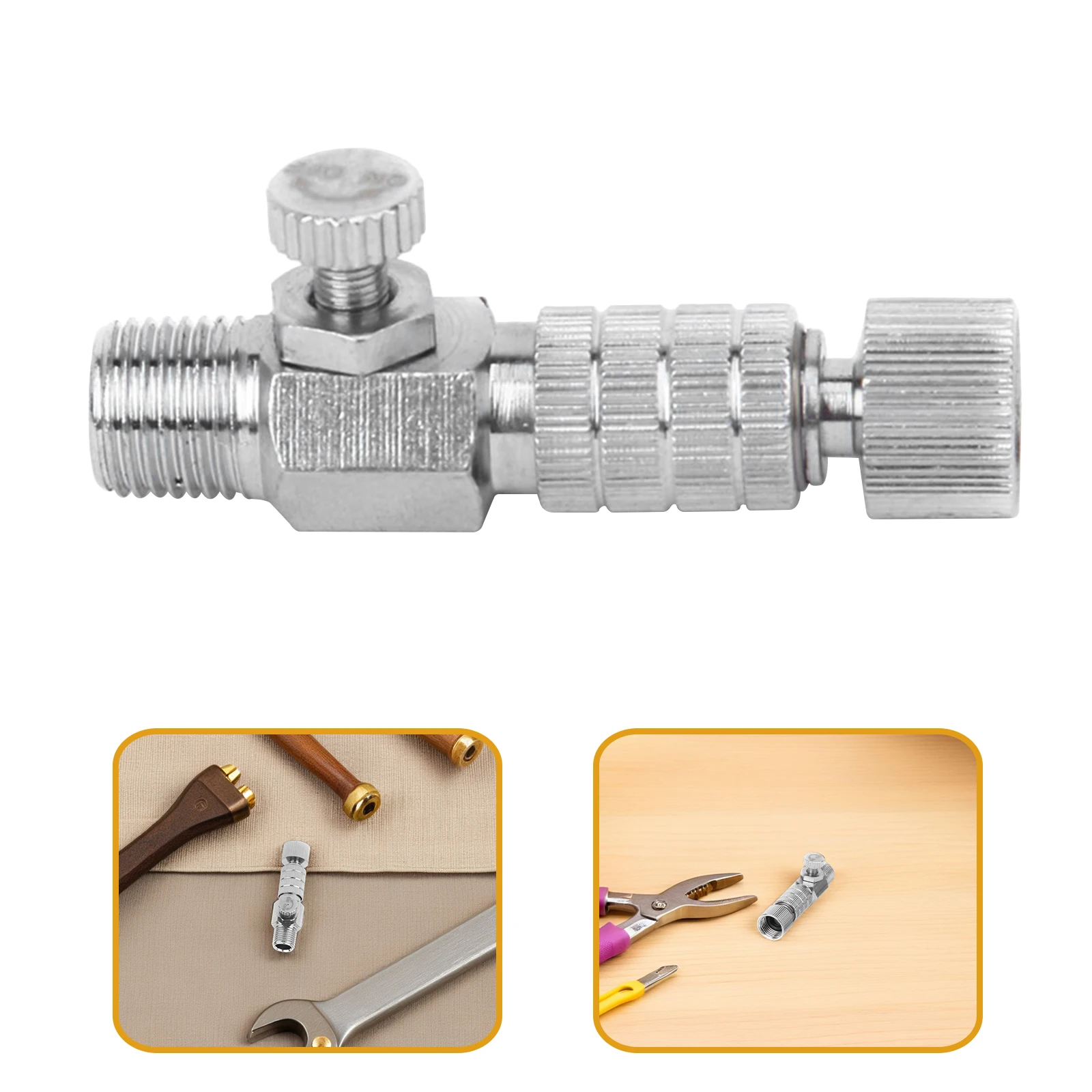 Airbrush Connector Quick Release Coupler 1 8 Inch Spray Gun Disconnect Adjustable Airflow Control Multiple Airbrushes Hose