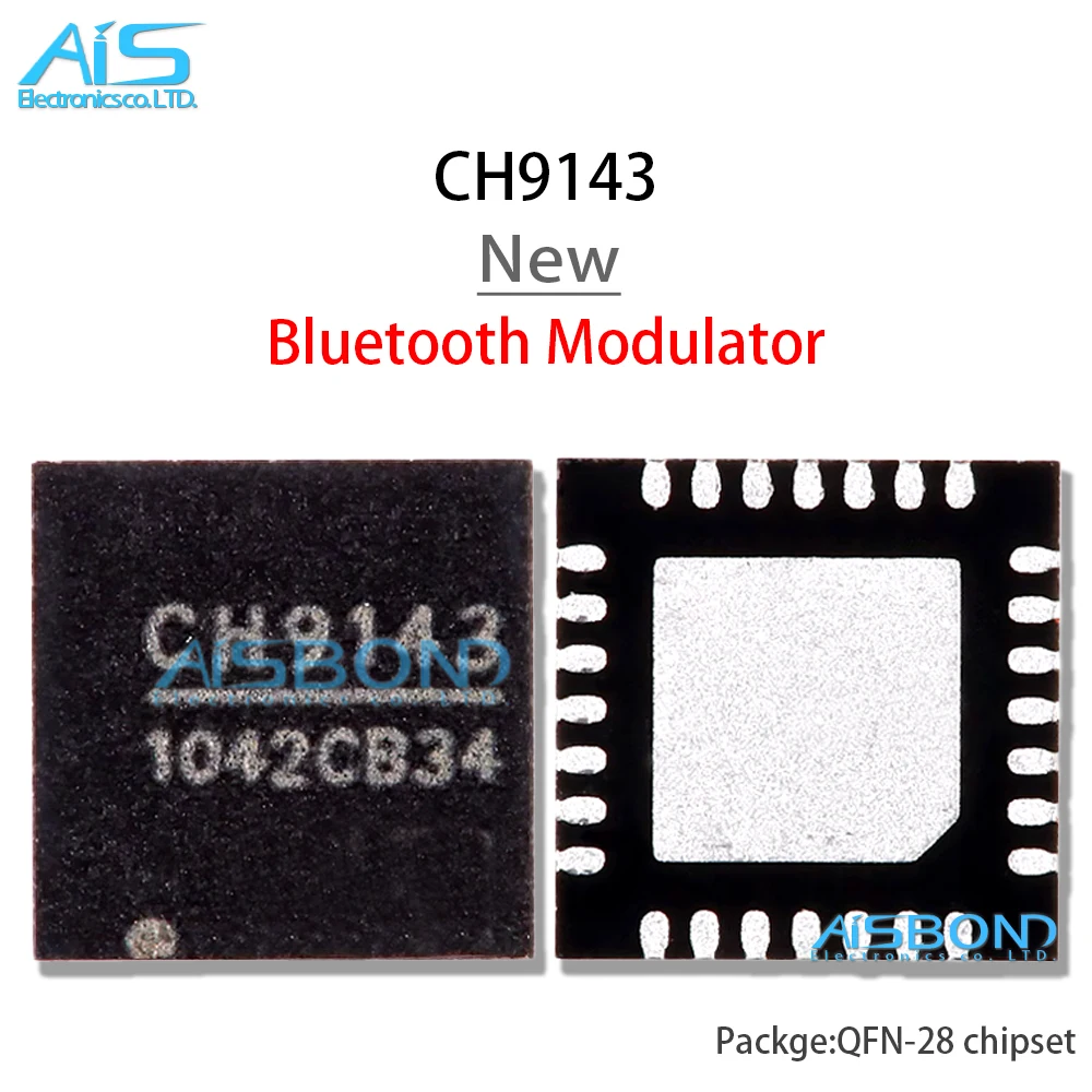 New CH9141 CH9143 CH448F CH334P CH343P CH334H CH334Q CH569W CH565W CH9102X CH9101Y CH9103M QFN Bluetooth Modulator IC Chip