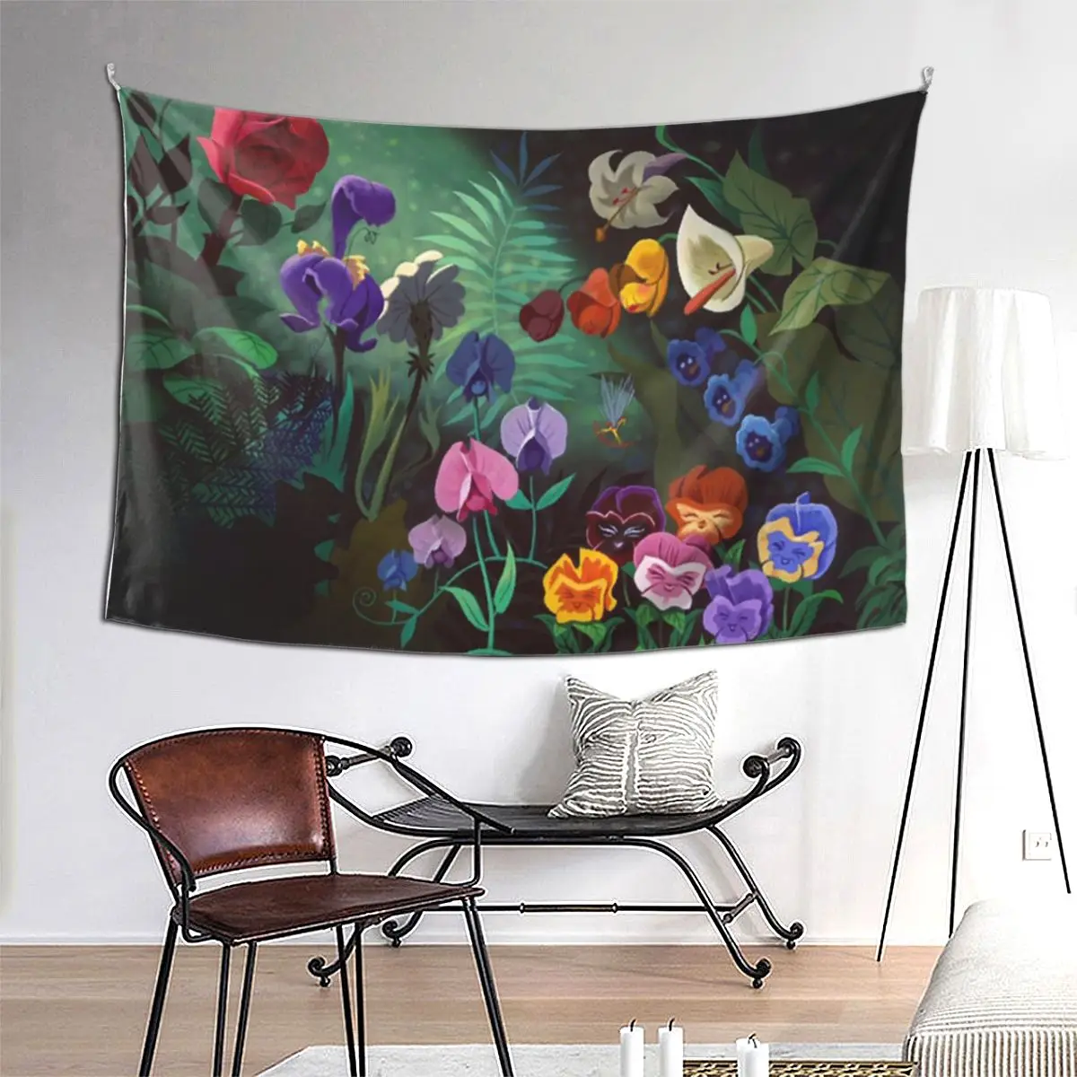 

Гобелен Алиса в стиле хиппи, настенный эстетический гобелен для украшения дома для гостиной, спальни, общежития, комнаты