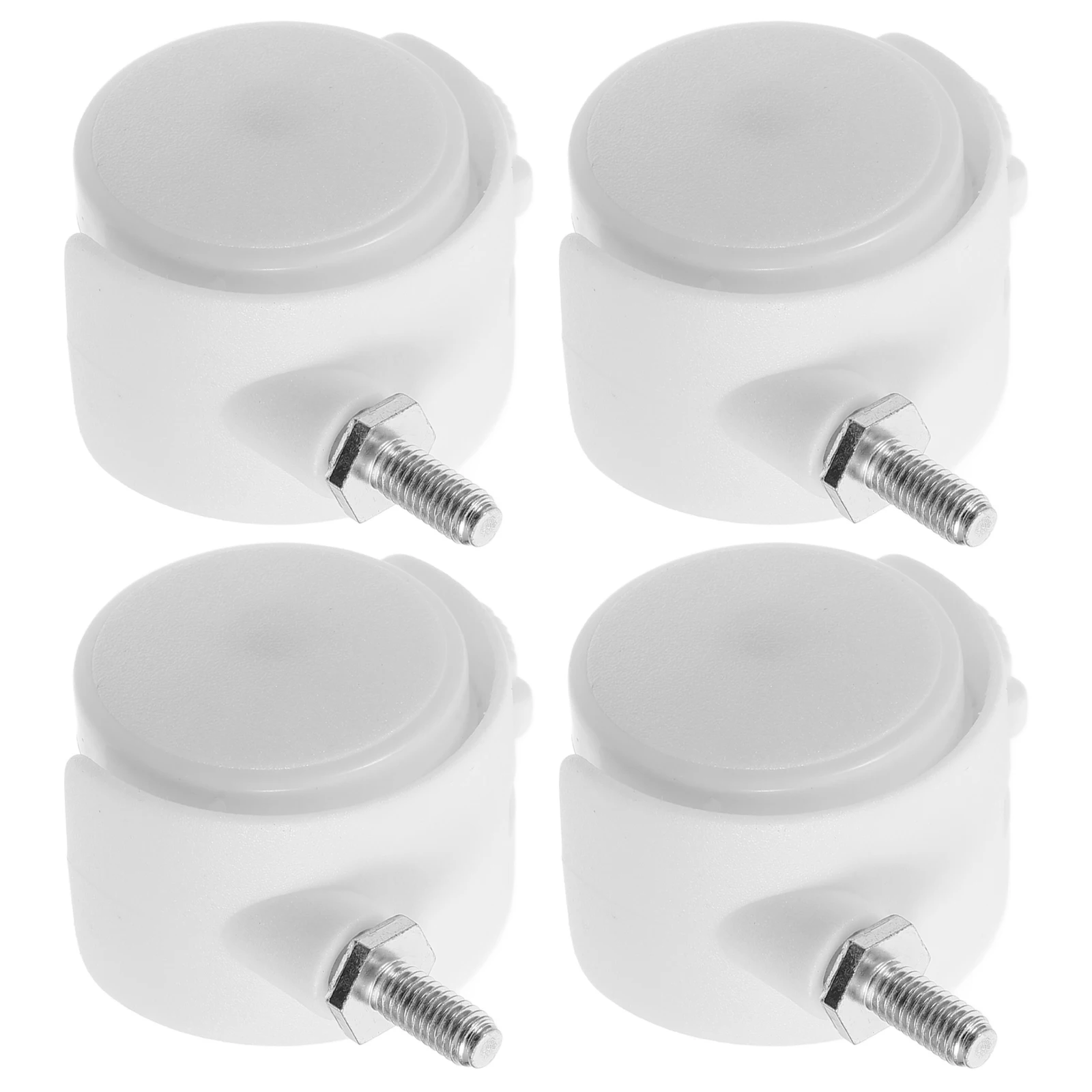 

4pcs Universal Casters with Brakes 360Degree Rotation Plastic Quiet Operation Furniture Office Chair Wheels Replacement