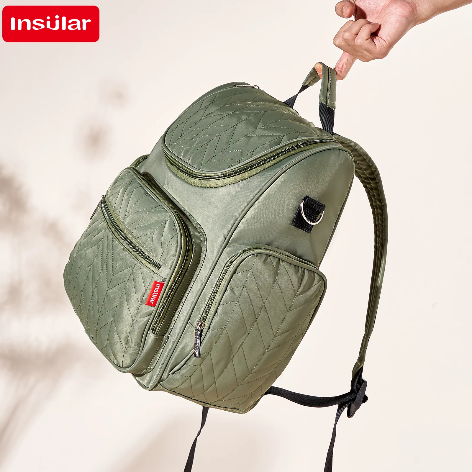 

Nappy Backpack Bag Mummy Large Capacity Bag Mom Baby Multi-Function Waterproof Outdoor Travel Diaper Bags for Baby Care