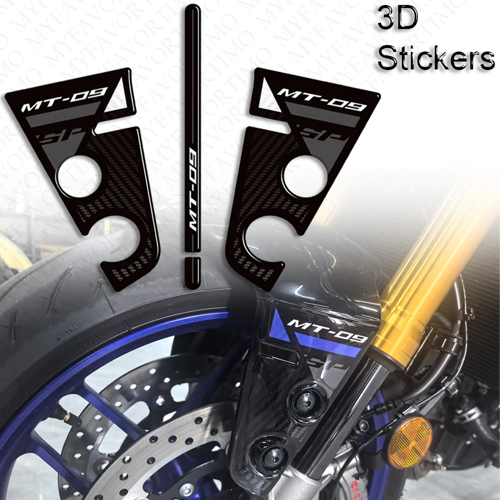 2024 2025 Voor Yamaha Mt09 MT-09 MT 09 Tank Pad Stickers Tankdop Krasbestendig Kuip Voorspatbord 3D Hars Stickers