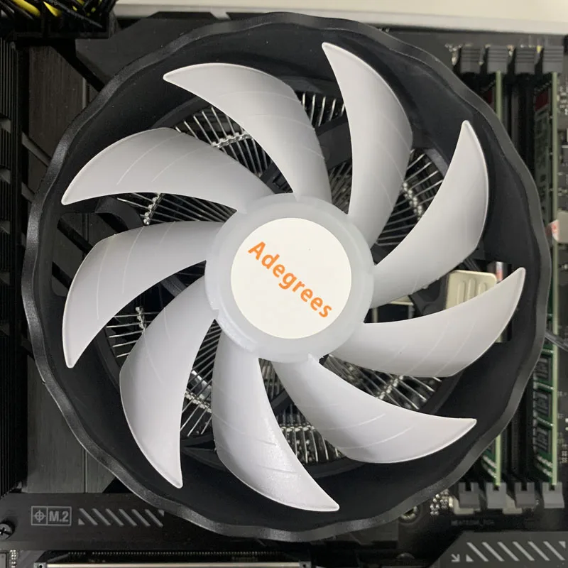 RGB CPU Air Cooler 90mm PC Processor Cooling Fan for Intel LGA1366 1150 1151 1155 1156 1200 1700 X79 X99 AM4 AM3 2011 Ventilador view 3