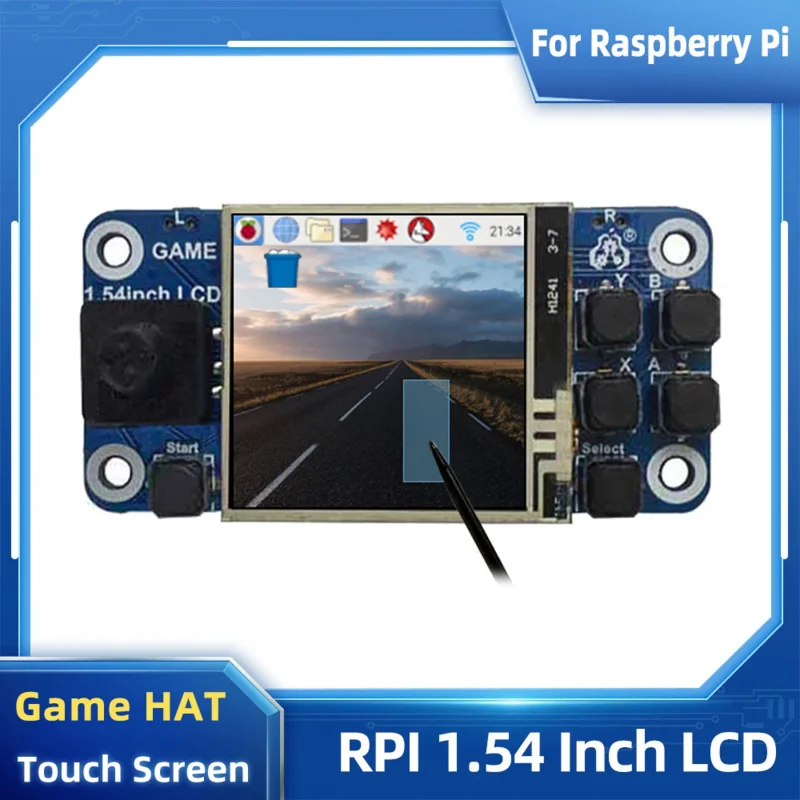 Raspberry Pi 1.54 Inch LCD Touch Screen Game HAT for Raspberry Pi Zero 2 W 3B 4B CM4 Display Touchscreen Mini Game Console