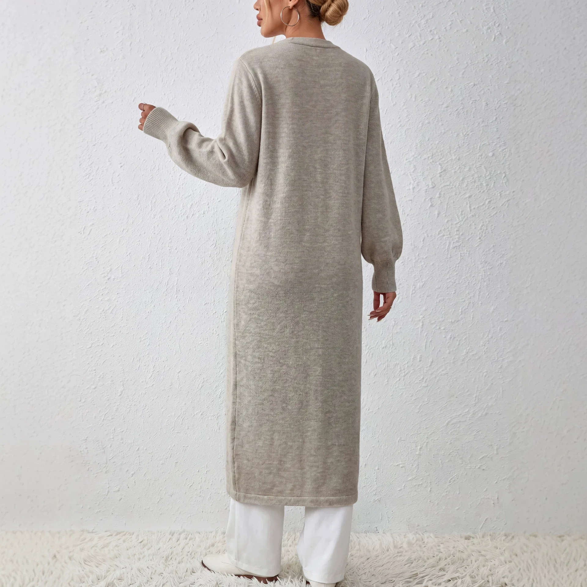 Dames gebreide maxi cardigan j - Longline Cardigan Knit recensie en prijs