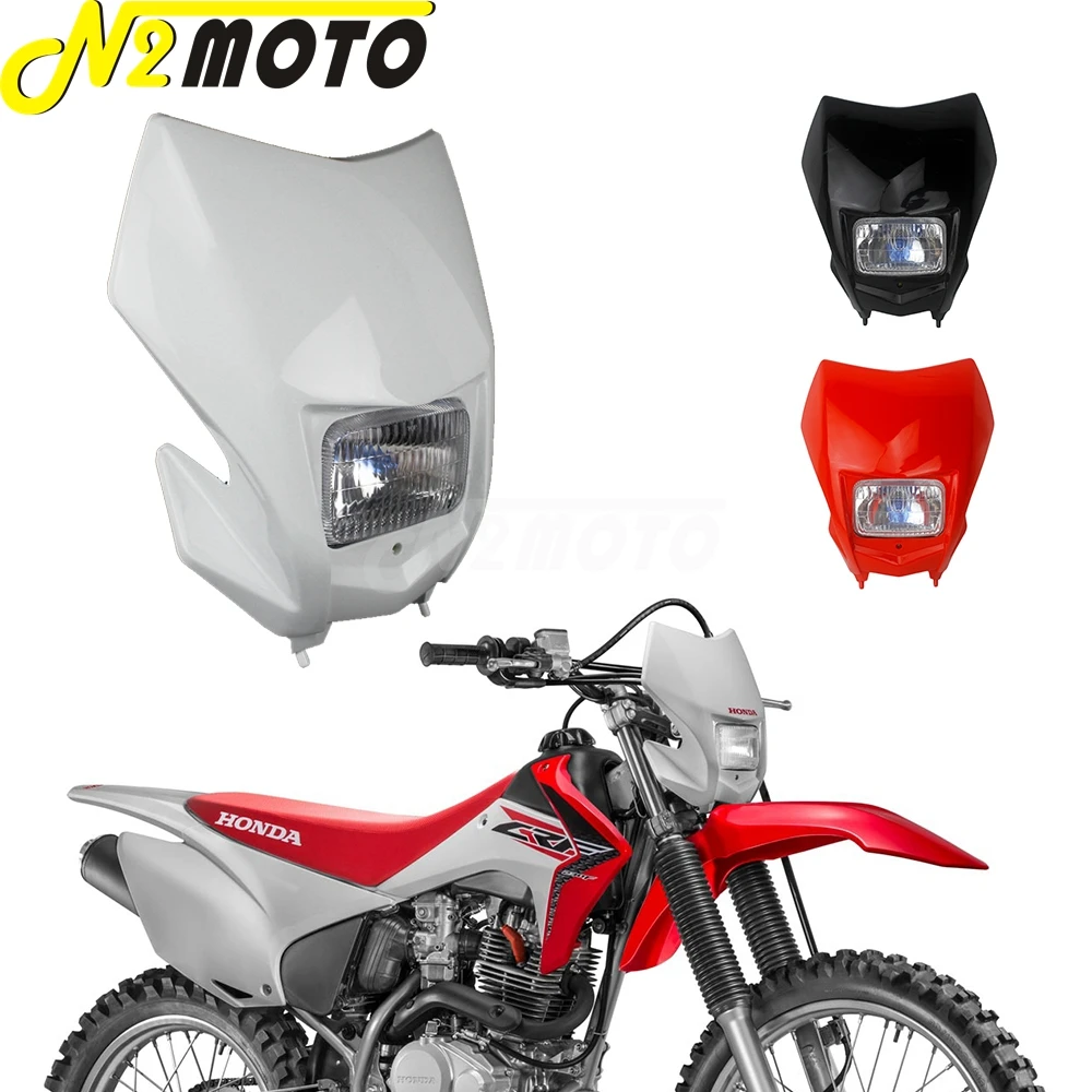 Для Honda CRF 150 230 250 450 R/F/X/L двойная спортивная фара передняя ходовая фара гоночная головная фара маска WR250 WR450 YZ F универсальная