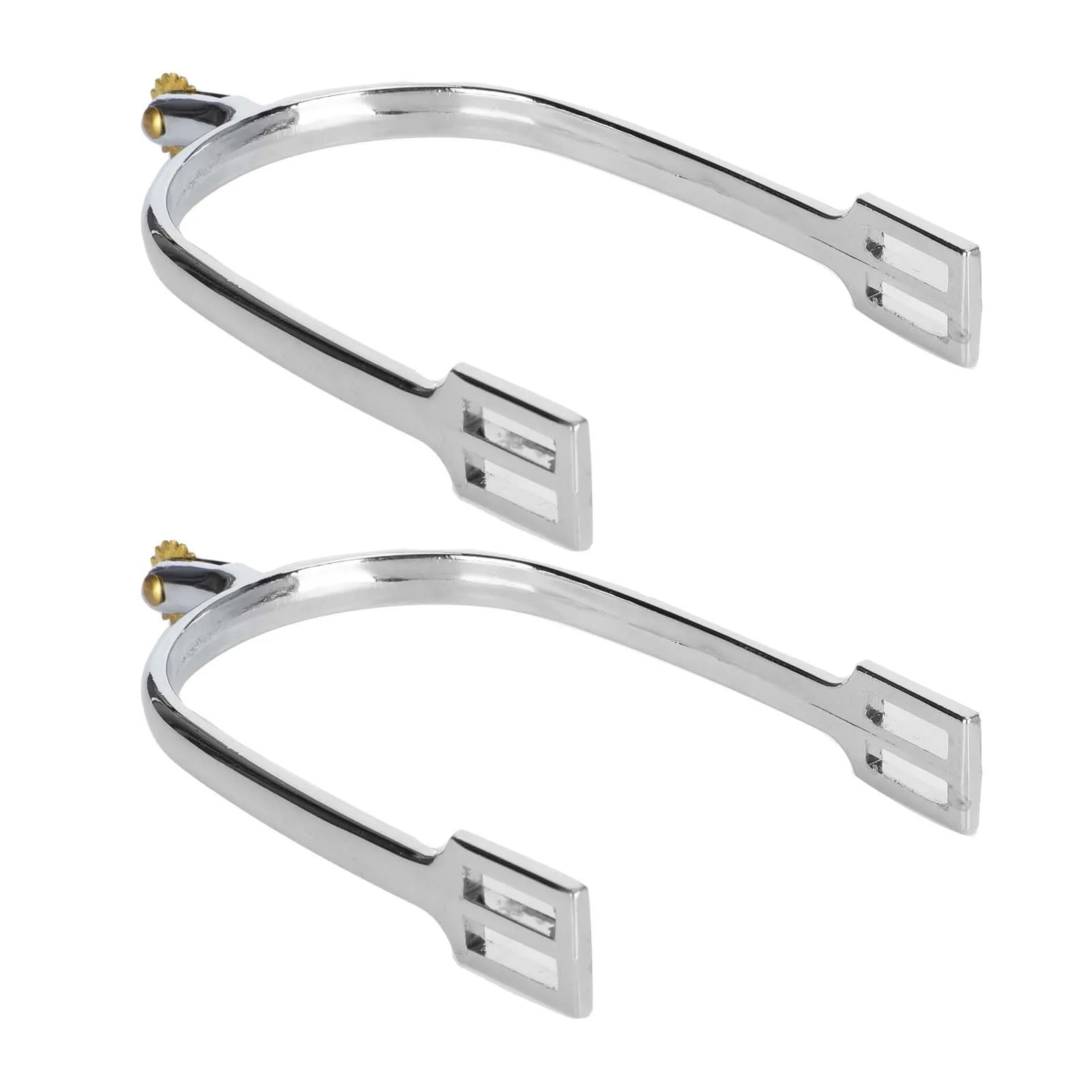 2 stuks paardensporen zinklegering paardensporen accessoire met draaibare koperen ruil voor paardentraining paardensportcompetitie