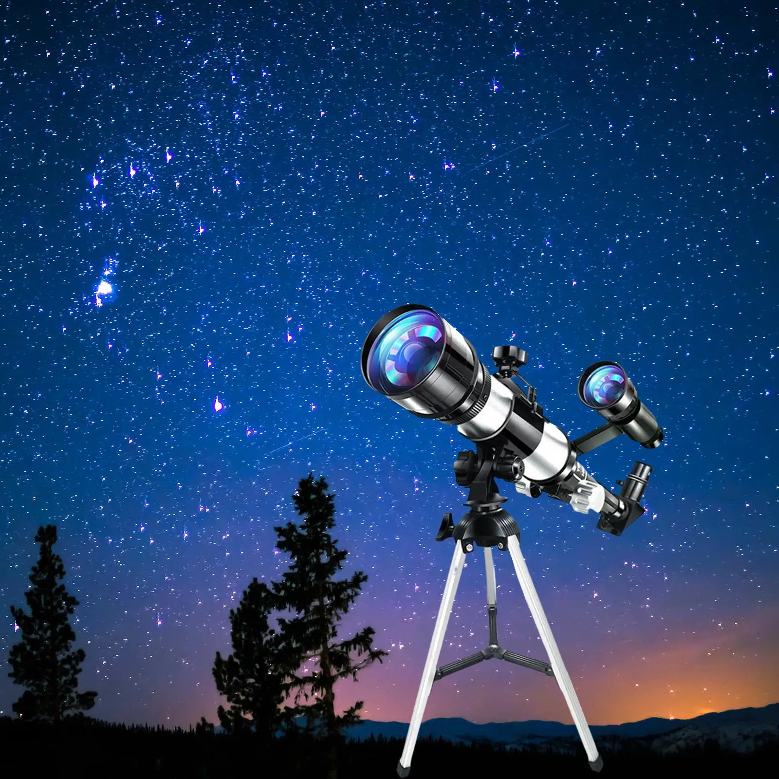 Portable 70mm Astronomical Reflector Telescope Set With Tripod