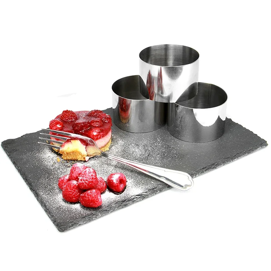 

5 inches stainless steel round baking mold for kitchen, cake, biscuit, fondant ring and mousse baking