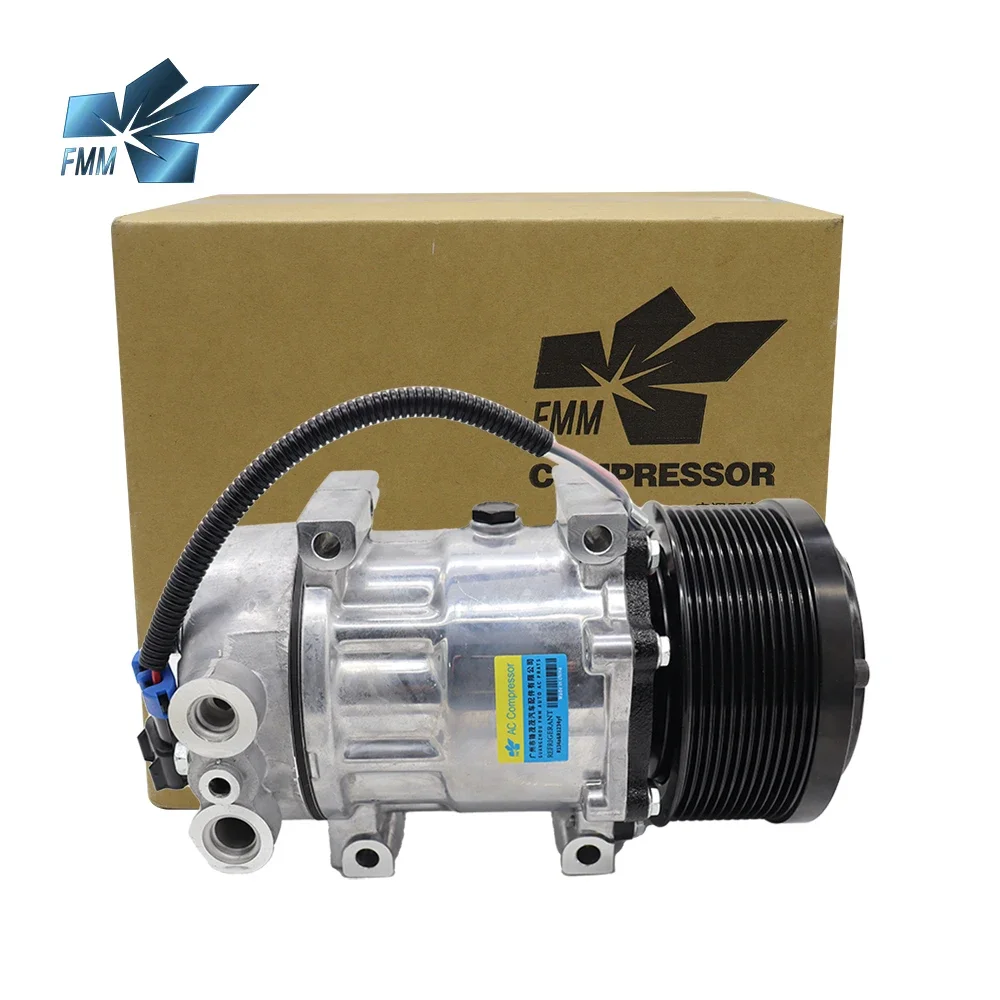 Auto Air Conditioning AC Compressor For Peterbilt 388 Truck F696003151	F69-6003-151 U43704370	14014164078	 40785402